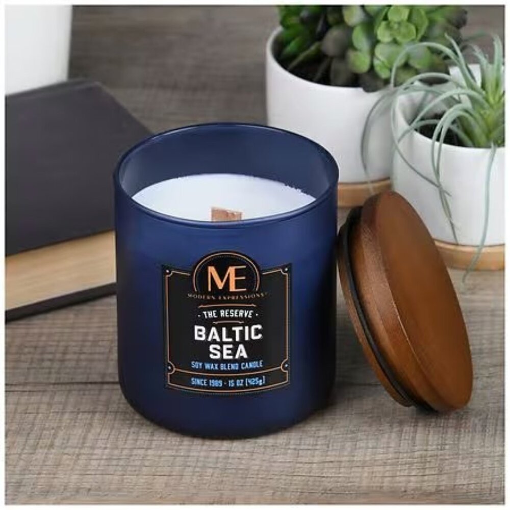 Modern expressions Baltic Sea soy wax blend candle 15oz (New)